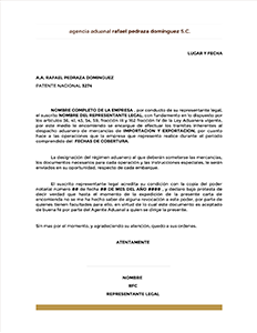 Carta de Encomienda